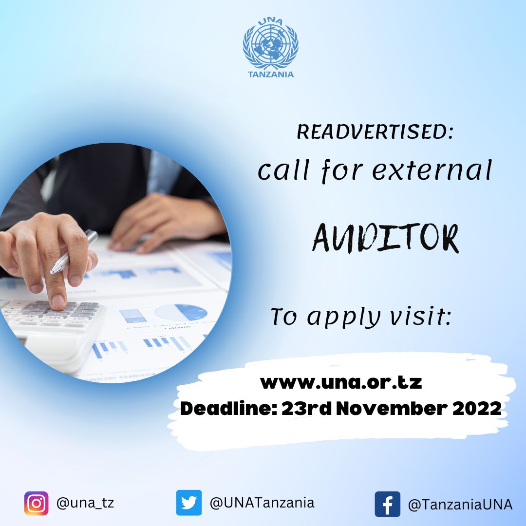 RE-ADVERTISED: CALL FOR EXTERNAL AUDITOR