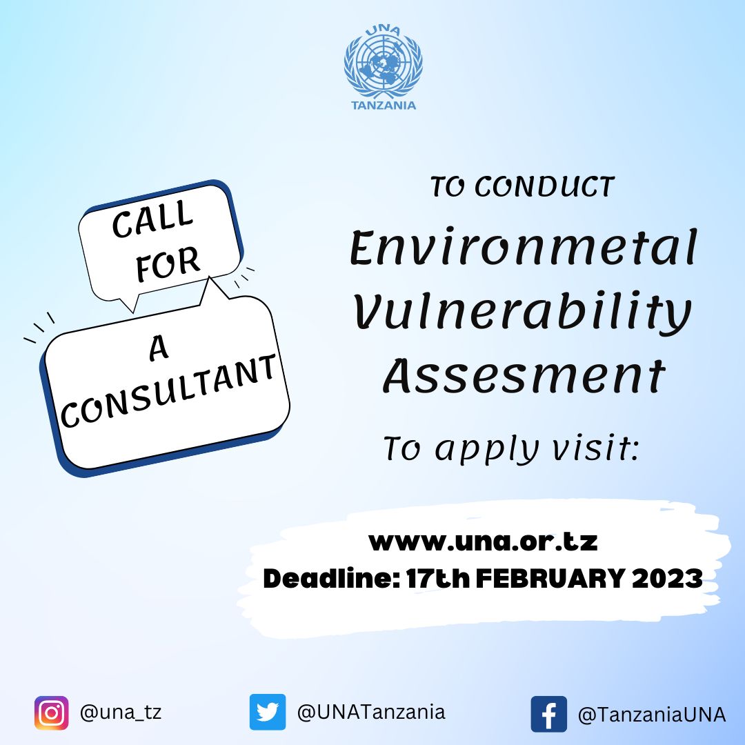 CALL FOR A CONSULTANT TO CONDUCT ENVIRONMENTAL VULNERABILITY ASSESMENT
